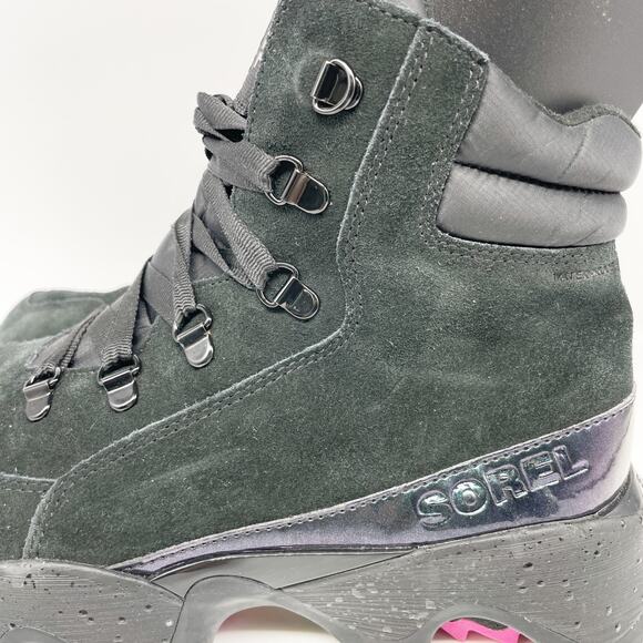 Sorel Women’s Kinetic Impact Conquest Aurora Boots WP Boot Black Size 10 - Picture 11 of 12